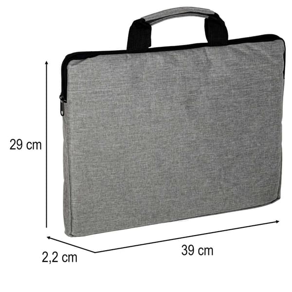 Laptoptaske 15,6"" etui til kvinder og mænd, grå