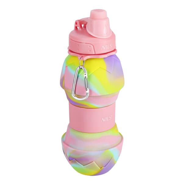 Silikone foldevandsflaske, 700ml, Pink