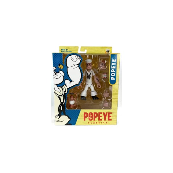 Popeye Action Figur Wave 02 Popeye White Sailor Suit