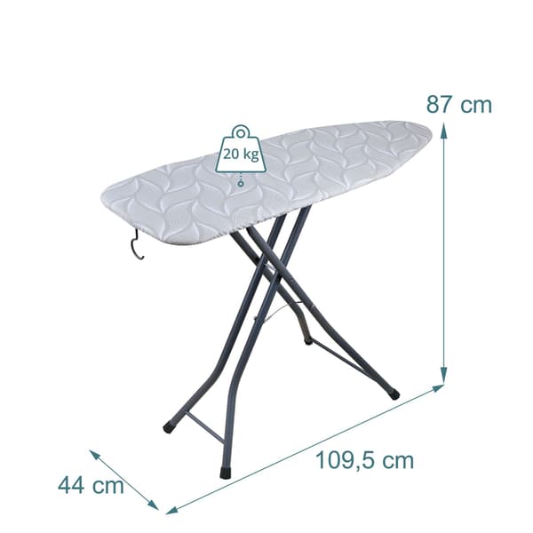 Stryge- og dampbræt, multiposition, 109,5 x 35,5 cm