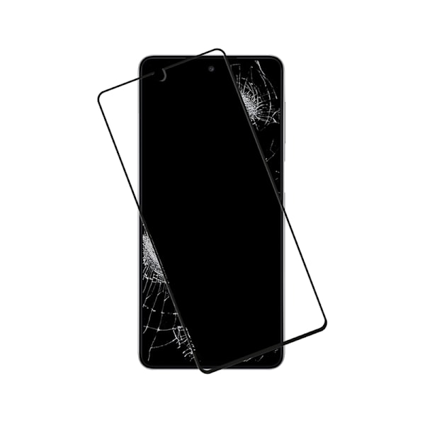 Crong 7D Nano Fleksibelt Glas - Fulddækkende Hybrid Skærmbeskytter 9H Samsung Galaxy M52 5G