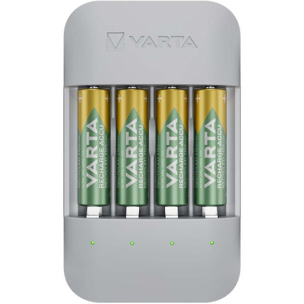 Eco Charger Pro Genbrugt inkl. 4x AA 2100 mAh