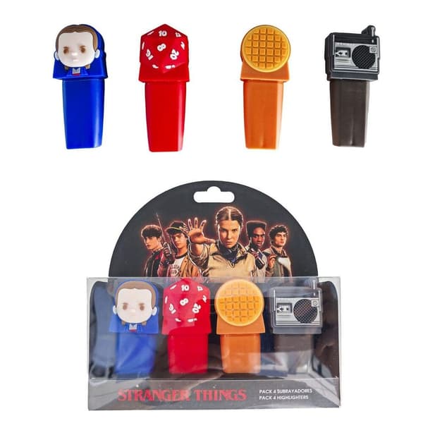 Stranger Things -pakkaus, 4 korostuskynää
