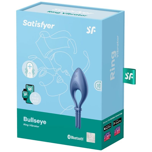 Satisfyer - Bullseye Ring Vibrator App Blå