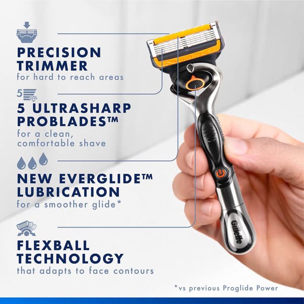 Herrebarberblade, 4-pak, UltraSharp ProBlades, Flexball Tech