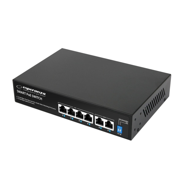 Esperanza 4 Poe+2 Uplink Port Ethernet Switch 10/100 Spinner