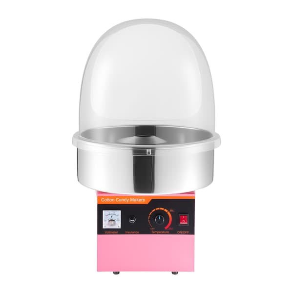 Elektrisk candyflossmaskine, 1000W, Låg, Stålskål