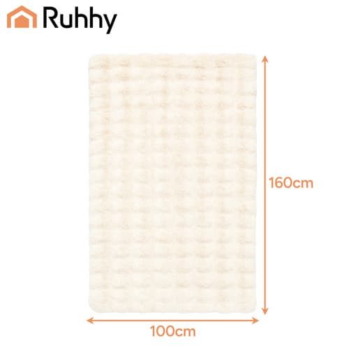 Vit filt 160x100 cm – Mjuk, slitstark, polyester