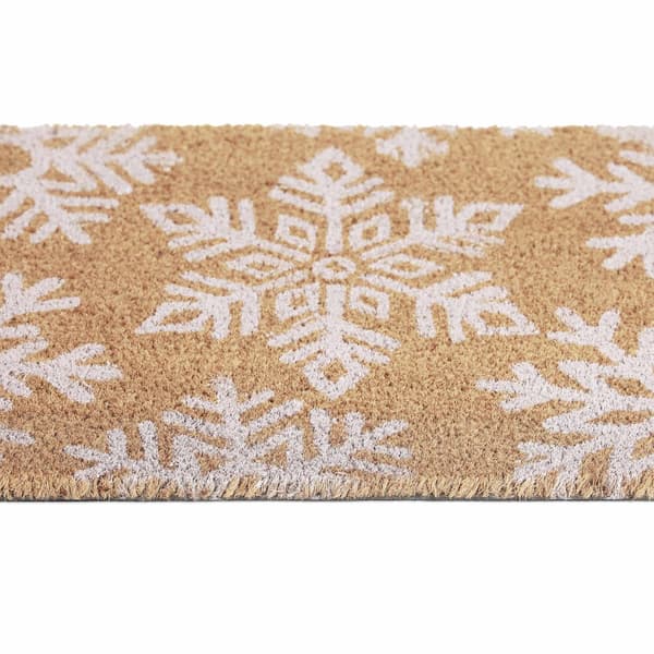 Kokos dörrmatta snöflingor