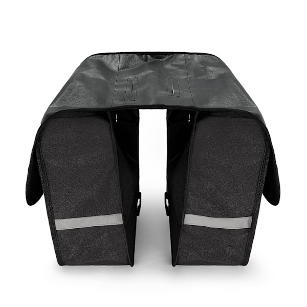 Dobbelt cykeltaske til bagagerum, 28 l, sort