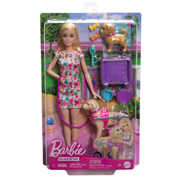 Barbie Nukke Ja Koirat -Leikkisetti