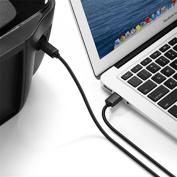 USB - USB Typ B skrivarkabel, 3 m, svart
