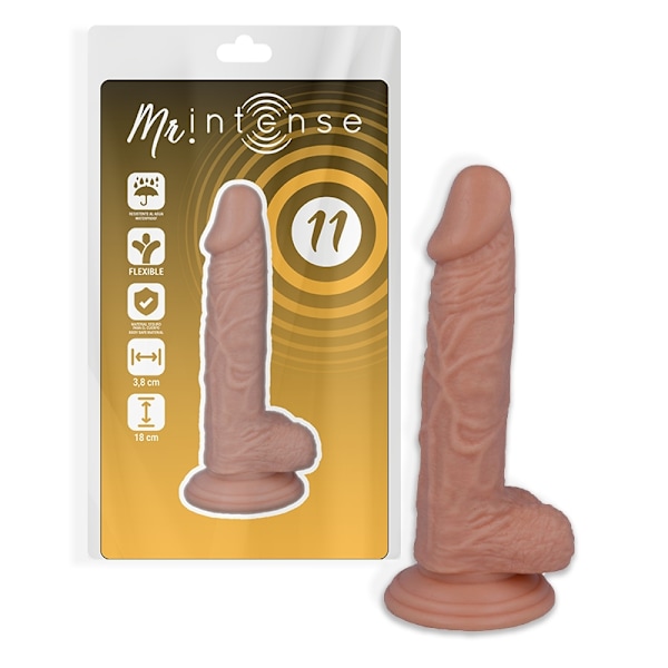 Mr Intense - 11 Realistisk Pik 18 Cm -O- 3,8 Cm