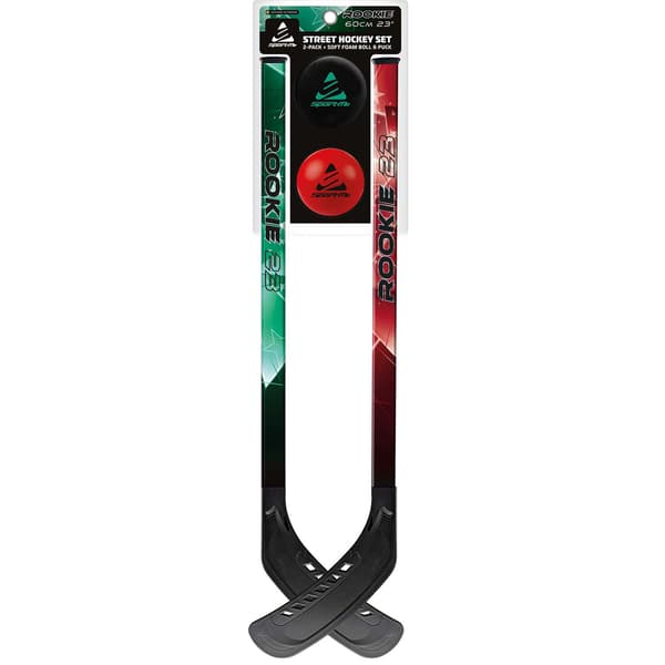 Streethockeyset för barn, 2-pack klubbor, 60 cm