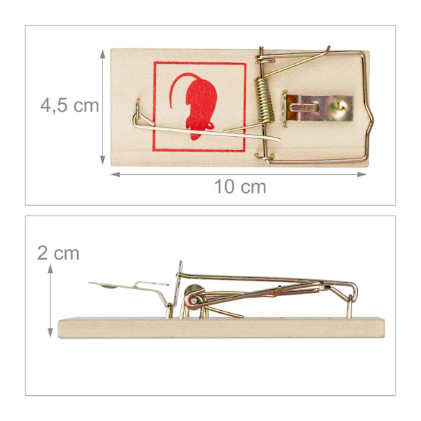 Mousetrap Trä Uppsättning om 40