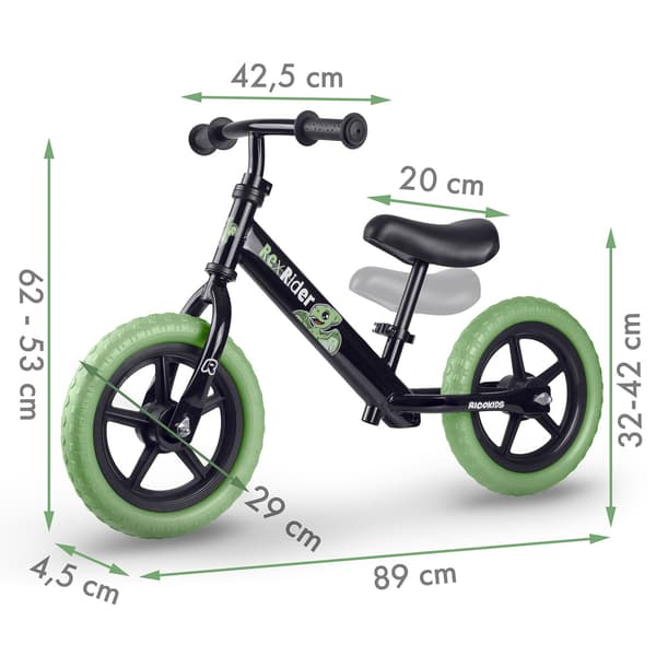 Balancecykel til børn, justerbart sæde, letvægts