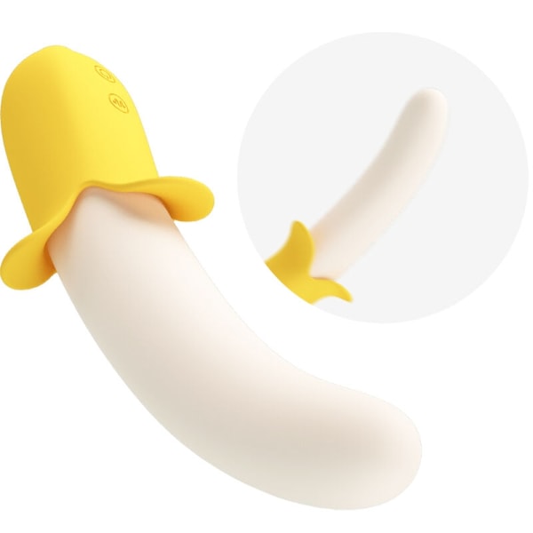 Pretty Love - Banana Geek Super Power 7 Vibrationer Upp&Ned Silikonsvart