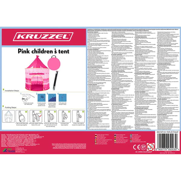Børnetelt pink 23475