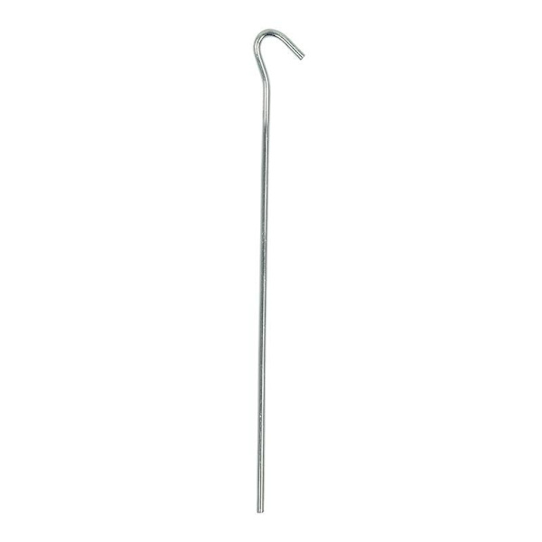 Tentpeg 25cm metalli avoimella silmällä 10 kpl polybagissa