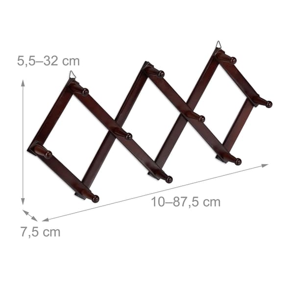Væghylde træ foldbar