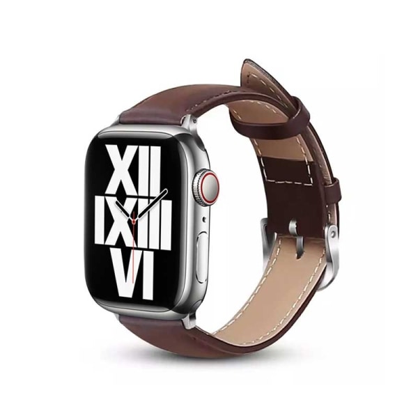 Crong Noble Band - Ægte læderrem til Apple Watch 42/44/45/49 mm
