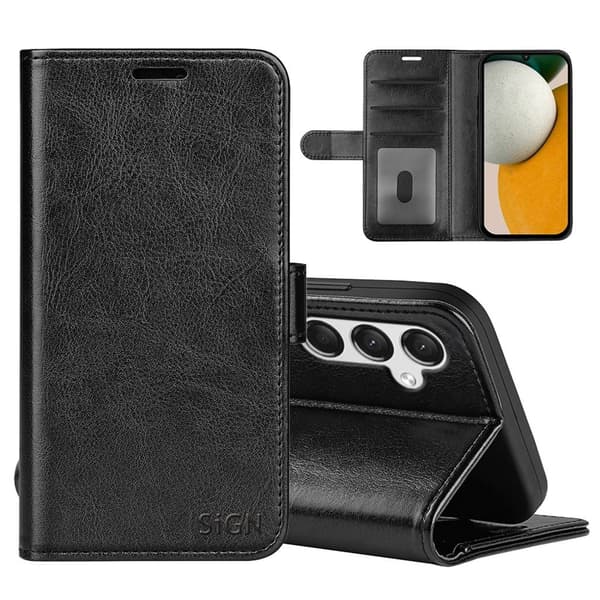 Wallet etui til Samsung Galaxy A15 - Sort