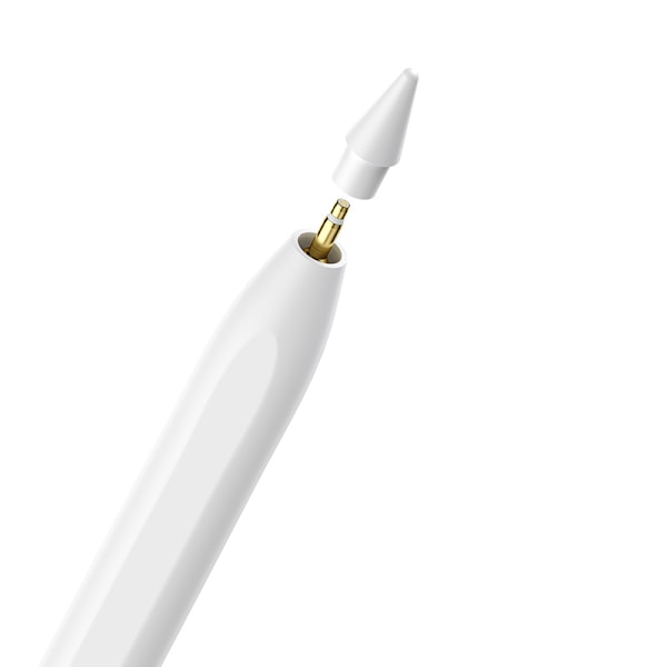 Stylus stylus til iPad med aktiv, udskiftelig Smooth Writing 2 tip + hvidt USB-A kabel