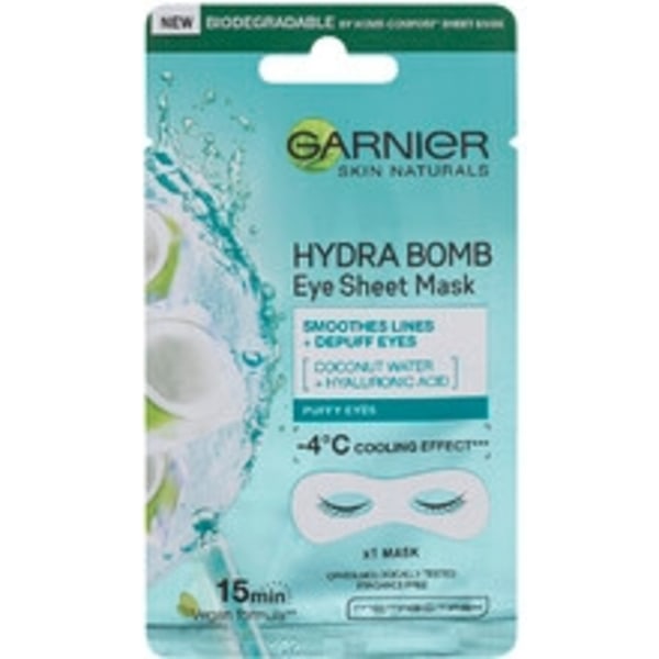 GARNIER - Smoothing eye mask with coconut water and (Eye Tissue