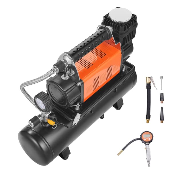 12V luftkompressor, 6L tank, 150 PSI, digital mätare