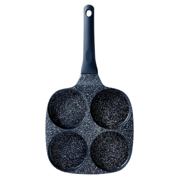 Granit äggpanna 4 hål BLACK LINE 19 cm