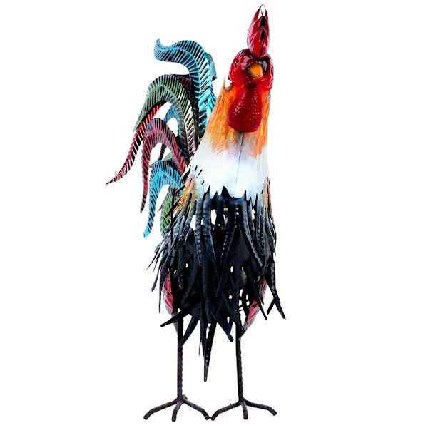Havefigur metalhane 39x12x40 cm