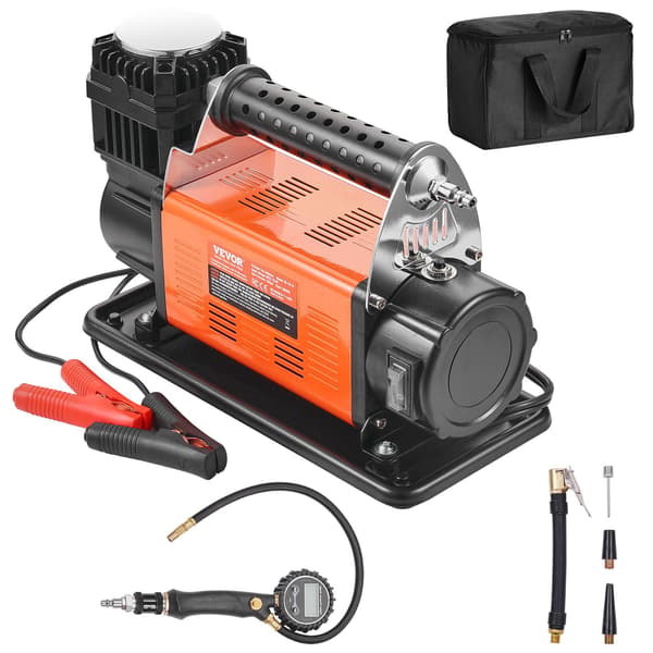 12V dækpumpe, luftkompressor, 150 PSI, digital måler