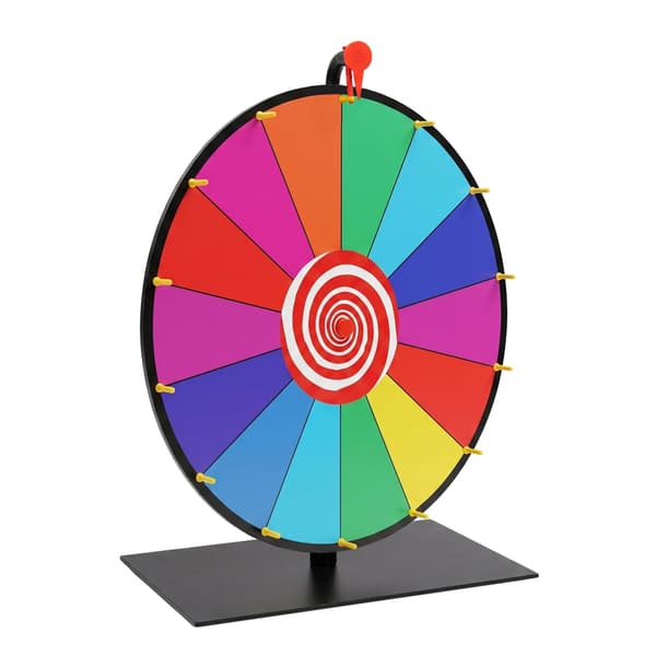 Palkintopyörä jalustalla, 60 cm – Monivärinen
