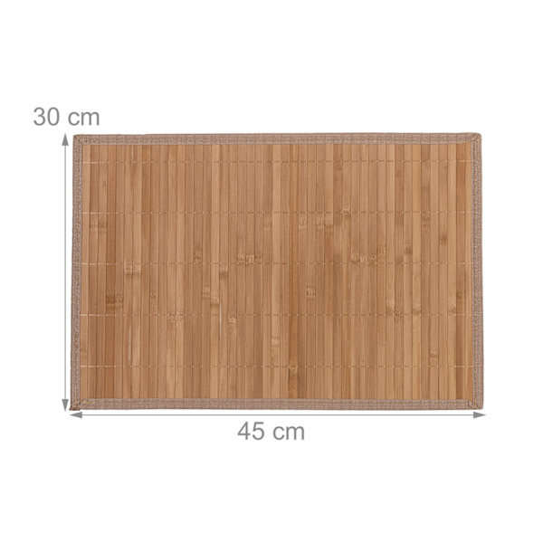 Bordstabletter 4-pack bambu