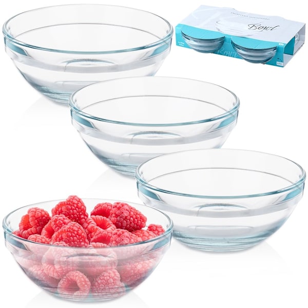 Glasskåle 12 cm, 275 ml 4 stk.
