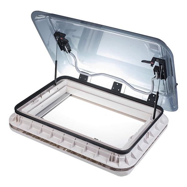 Taklucka 700x500 mm utan permanent ventilation transparent led