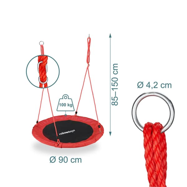 Hængende gynge 90 cm