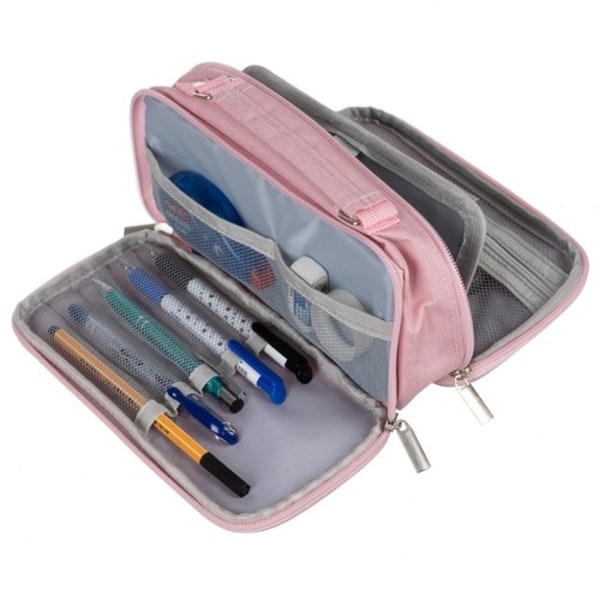 Dubbelt utdragbart pennfodral - rosa Maaleo 24517