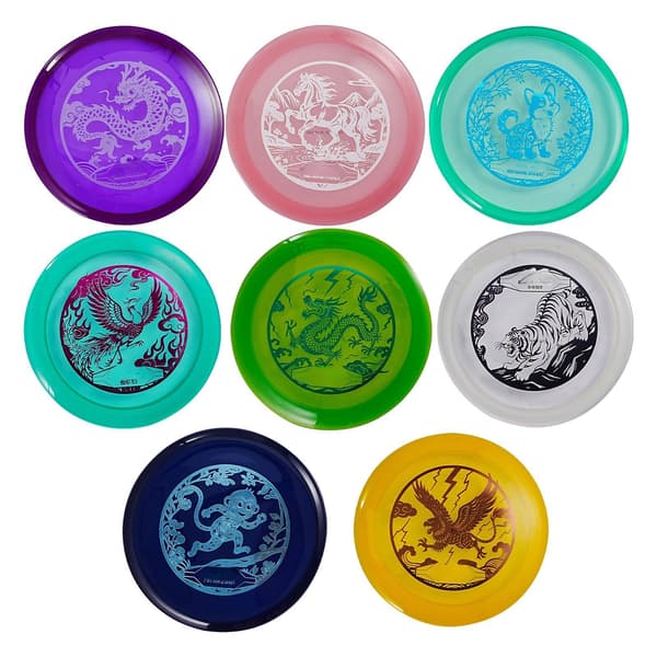 Discgolfset, 8-pack PDGA-godkända putters, mellanregister, driver