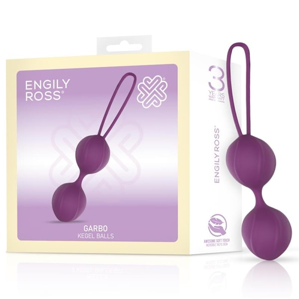 Garbo Double Kegel Ball Silikon Lila