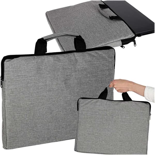 Laptoptaske 15,6"" etui til kvinder og mænd, grå