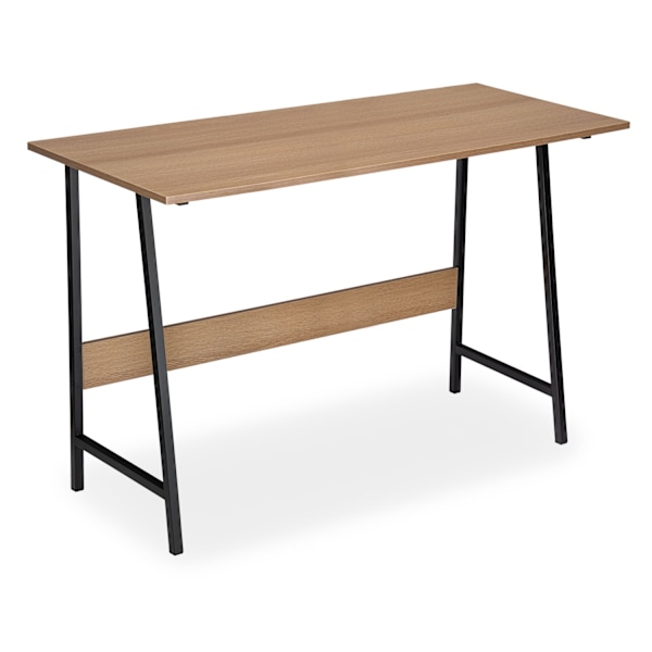Loft computerbord, moderne egetræ, 140 cm