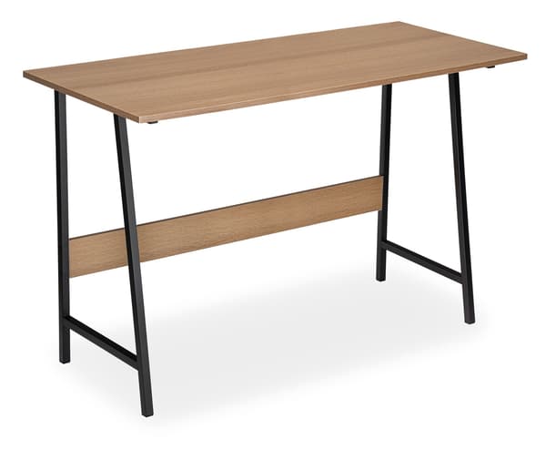Loftdatorskrivbord, modern ek, 140 cm