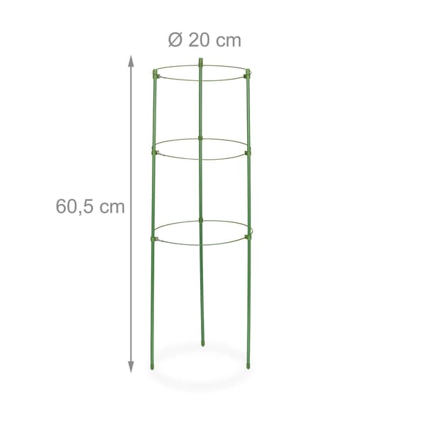 Gröna plantstöd 60 cm, set om 4
