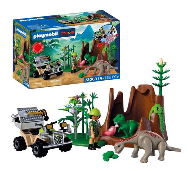 Dino Hideaway -leikkisetti T-Rex- ja Brachiosaurus-vauvoilla