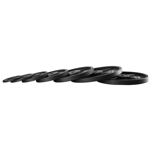 20 kg støbejernsvægtskive, 31 mm hul, sort