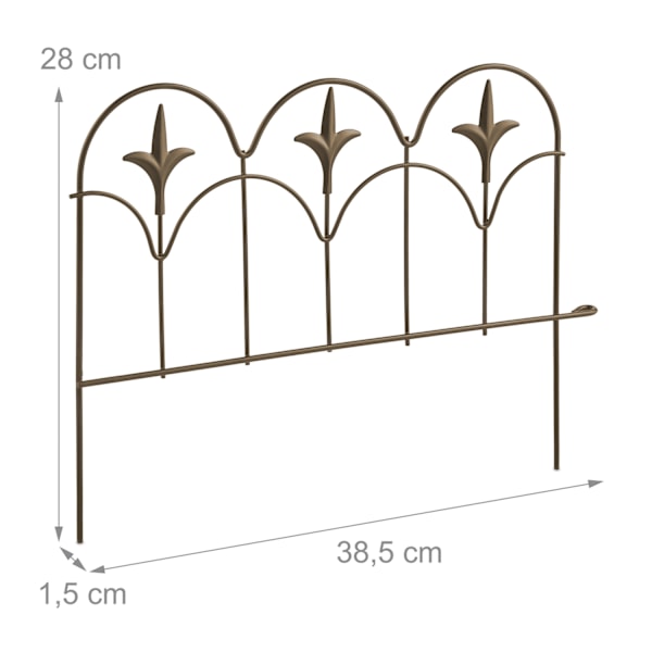 Metal sengekanter, 4 stk