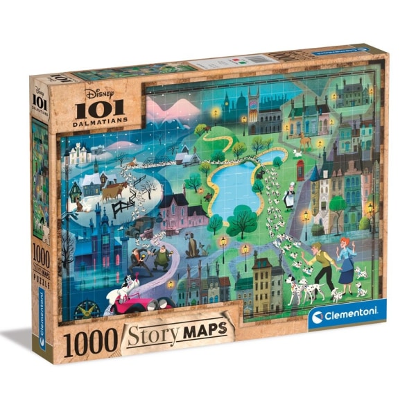 Disney Story Maps palapeli 101 dalmaatiota (1000 kpl)