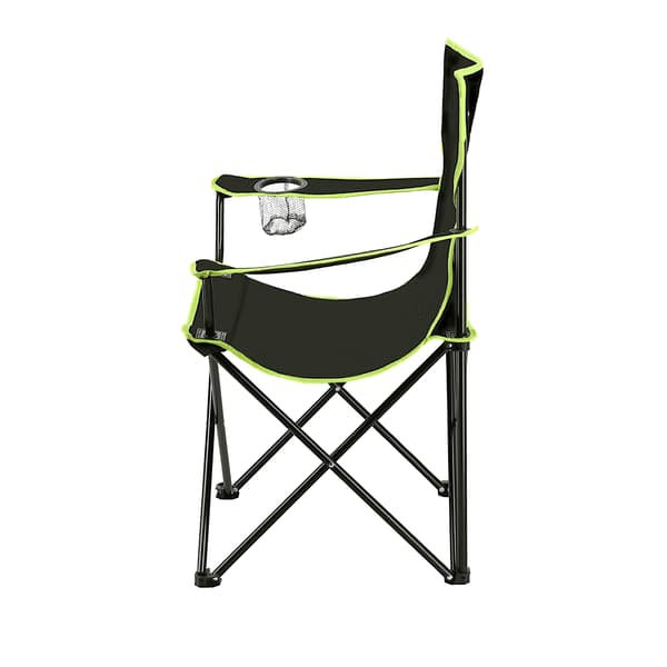 Campingstol, sort-lime, foldbar, letvægts