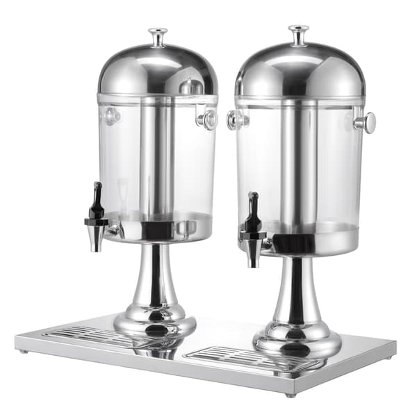 Dobbelt drikkevaredispenser 8L x2, tap, iskammer